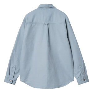 Carhartt WIP - Walter Pamuk ve Keten Overshirt | Gri mavi
