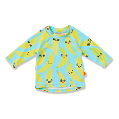 Halcyon Nights – Langärmeliges Anti-UV Badeshirt Banane Recycelte Fasern | Türkis