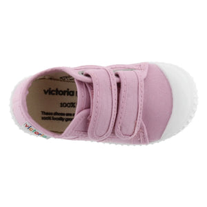 Victoria - Tiras Lona Scratch Sneakers | Pudra pembe