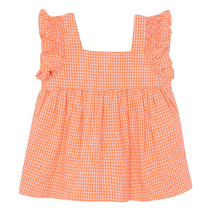 Bonton - Top Nelly Kariert | Koralle