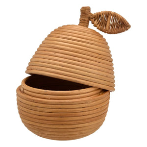Anna + Nina - Rattan storage box Poire