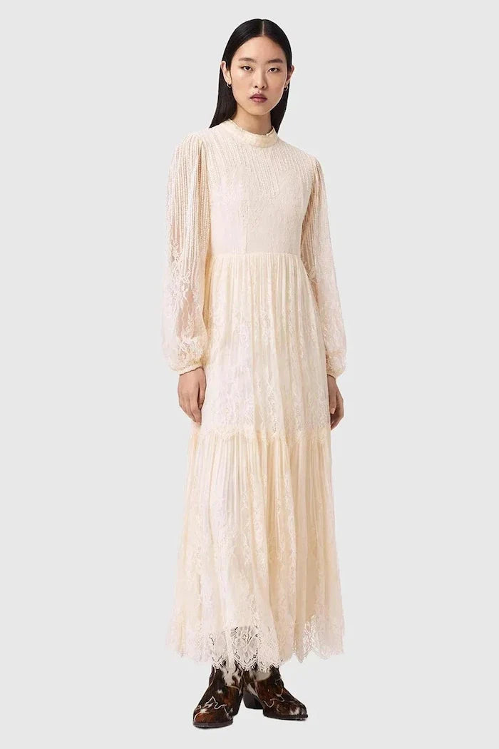 AllSaints LILLIAN Eteği Geniş Elbise