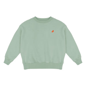 Jenest - Happy Bird organik pamuklu sweatshirt | Badem yeşili