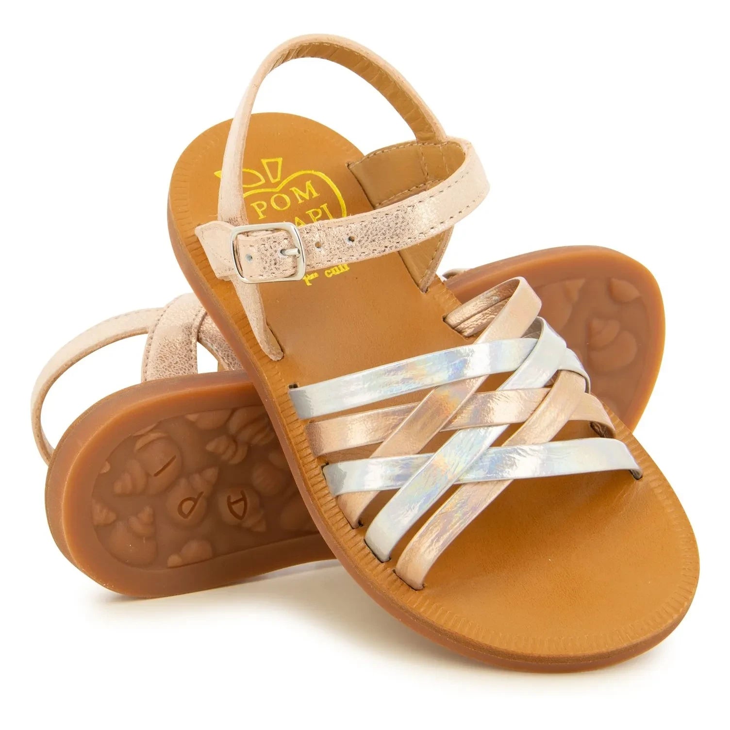 Pom d'Api - Plagette Lux Sandalen | Roségold