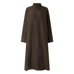 Soeur – Flora Seidenkleid | Dunkles Khaki