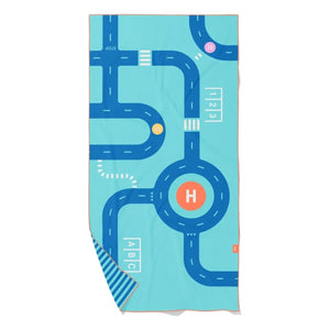 Quut – Circuit Mikrofaser Strandtuch | Blau