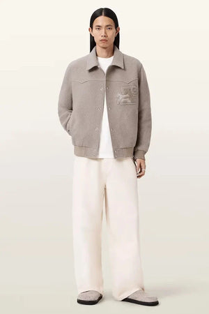 AllSaints erkek yün bomber ceket ROYCE