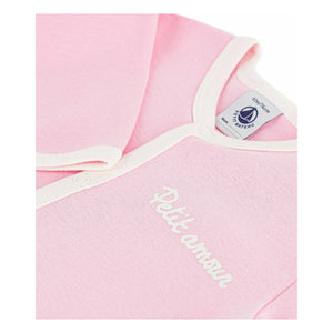 Petit Bateau – Schlafanzug Petit Amour aus Bio-Baumwolle | Rosa