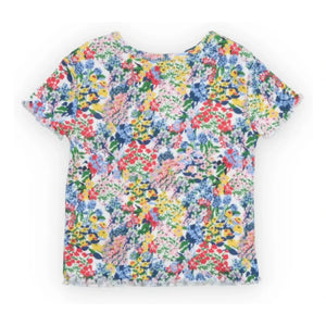 the new society - Verbena Floral Rib T-Shirt Baby | Blau