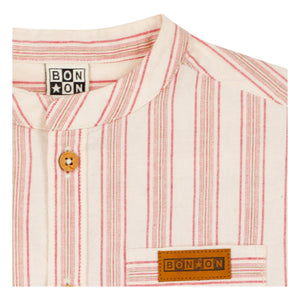 Bonton - Never Gestreiftes Hemd | Creme