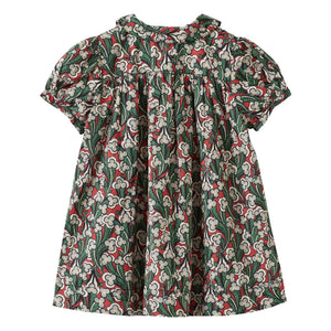 Caramel - Nina Liberty Kleid und Bloomer Set | Bordeauxrot