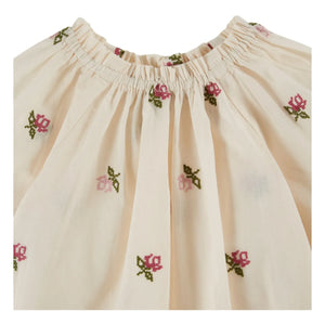 Emile et Ida - Embroidered Roses Blouse | Cream
