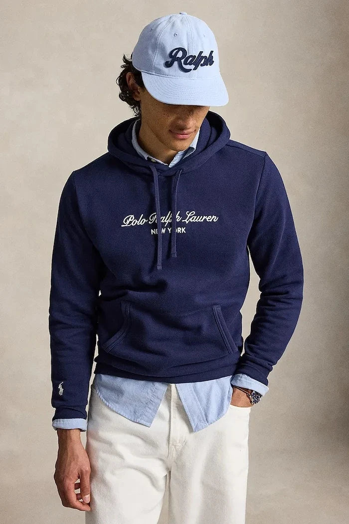 Polo Ralph Lauren kapüşonlu erkek pamuklu sweatshirt