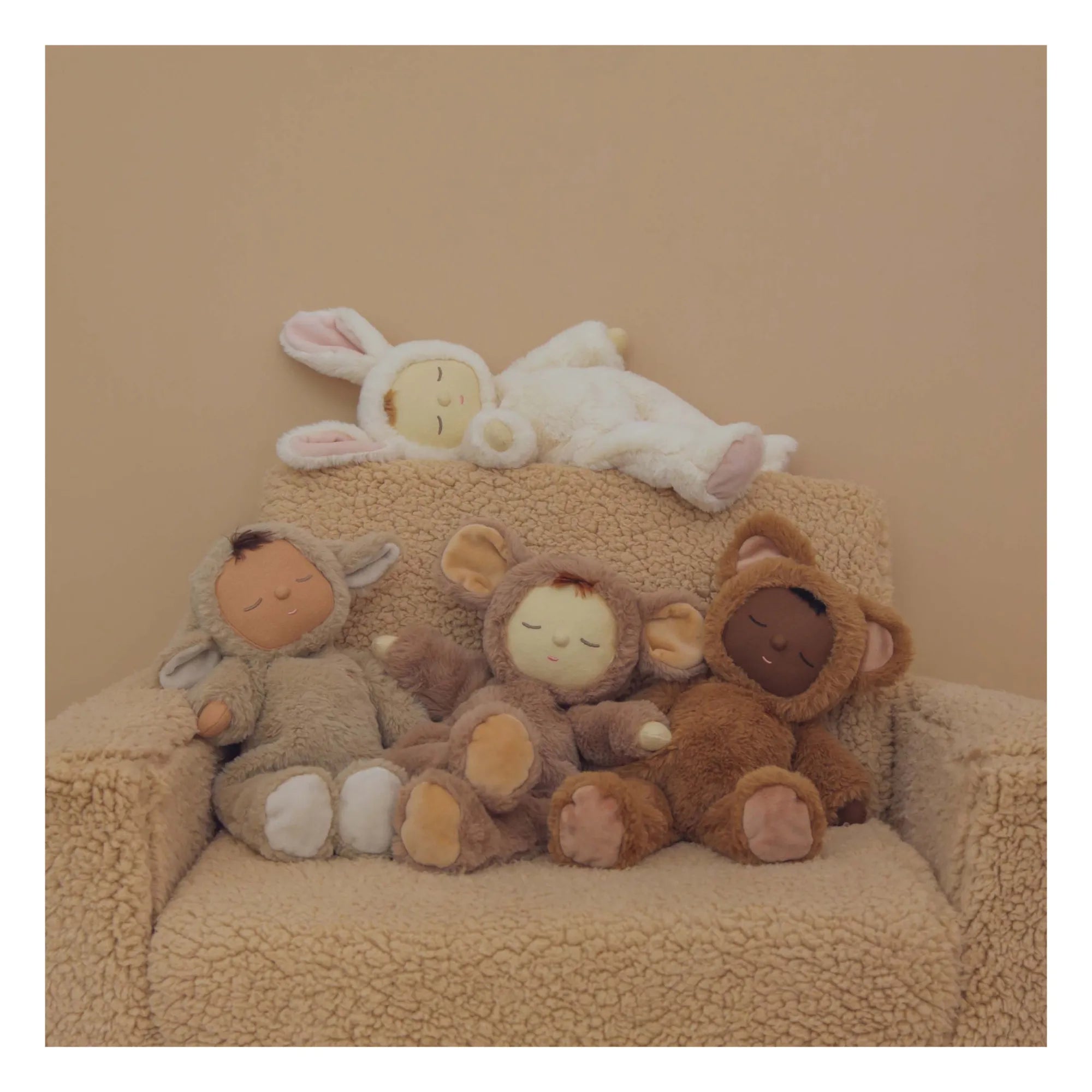Olli Ella - Cozy Dinkums Bear Yumuşak Oyuncak | Karamel