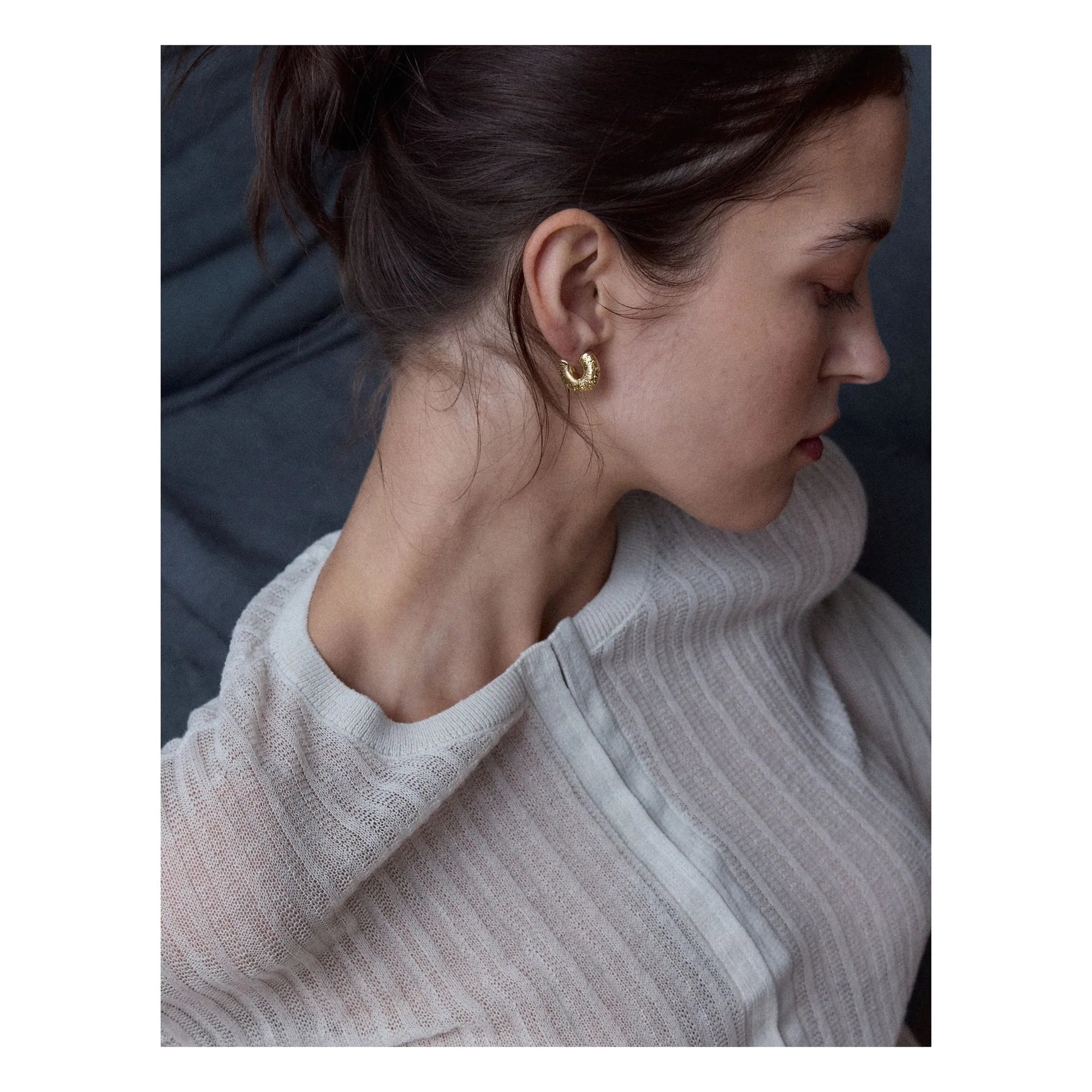 Louise Damas - Creoles Lacraquelée 0 15 | Altın