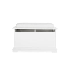 CuddleCo Storage Box & Cushion - White-Storage-White- | Natural Baby Shower