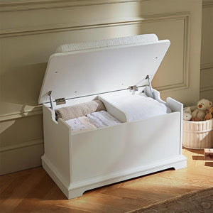 CuddleCo Storage Box & Cushion - White-Storage-White- | Natural Baby Shower