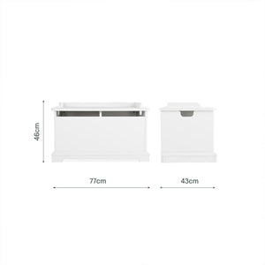 CuddleCo Storage Box - White-Storage-White- | Natural Baby Shower