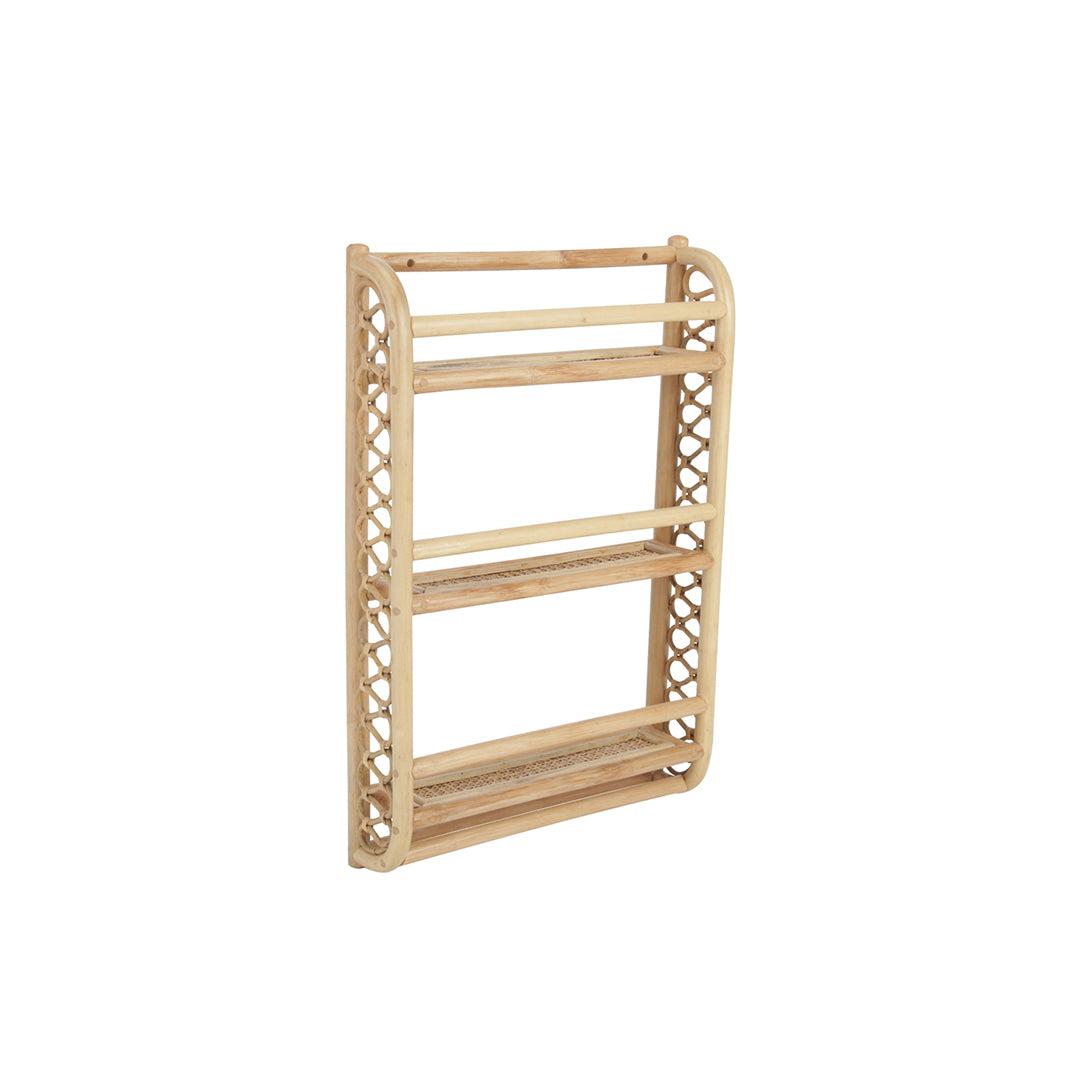 CuddleCo Aria Bookshelf - Rattan-Shelves-Rattan- | Natural Baby Shower