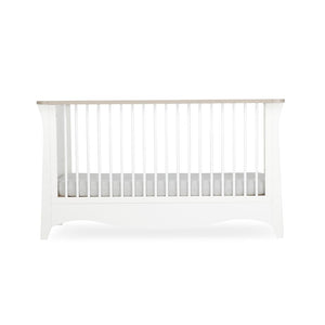 CuddleCo Clara 3 Piece Set 3-Drawer Dresser Cot Bed + Wardrobe - White/Ash-Nursery Sets- | Natural Baby Shower