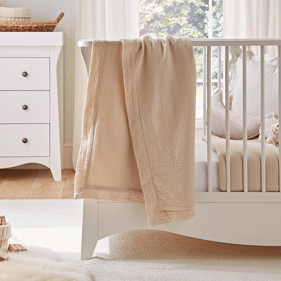 CuddleCo Comforter Blanket - Cashmere Waffle-Blankets-Cashmere Waffle- | Natural Baby Shower