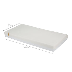 CuddleCo Harmony Hypo Allergenic Bamboo Sprung Cot Bed Mattress - White-Mattresses-White- | Natural Baby Shower