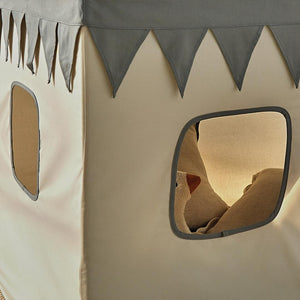 CuddleCo Play House with Bunting - Sea Salt-Climbing Frames-Sea Salt- | Natural Baby Shower