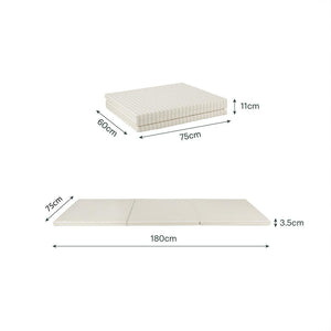 CuddleCo Tumble Play Mat 180 x 75cm - Cookie Stripe-Play Mats-Cookie Stripe- | Natural Baby Shower