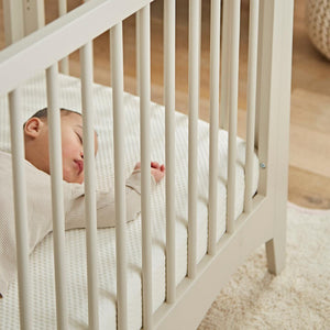 CuddleCo Waterproof Cot Mattress Protector Hypoallergenic Bamboo - White-Mattress Protectors-White-One Size | Natural Baby Shower