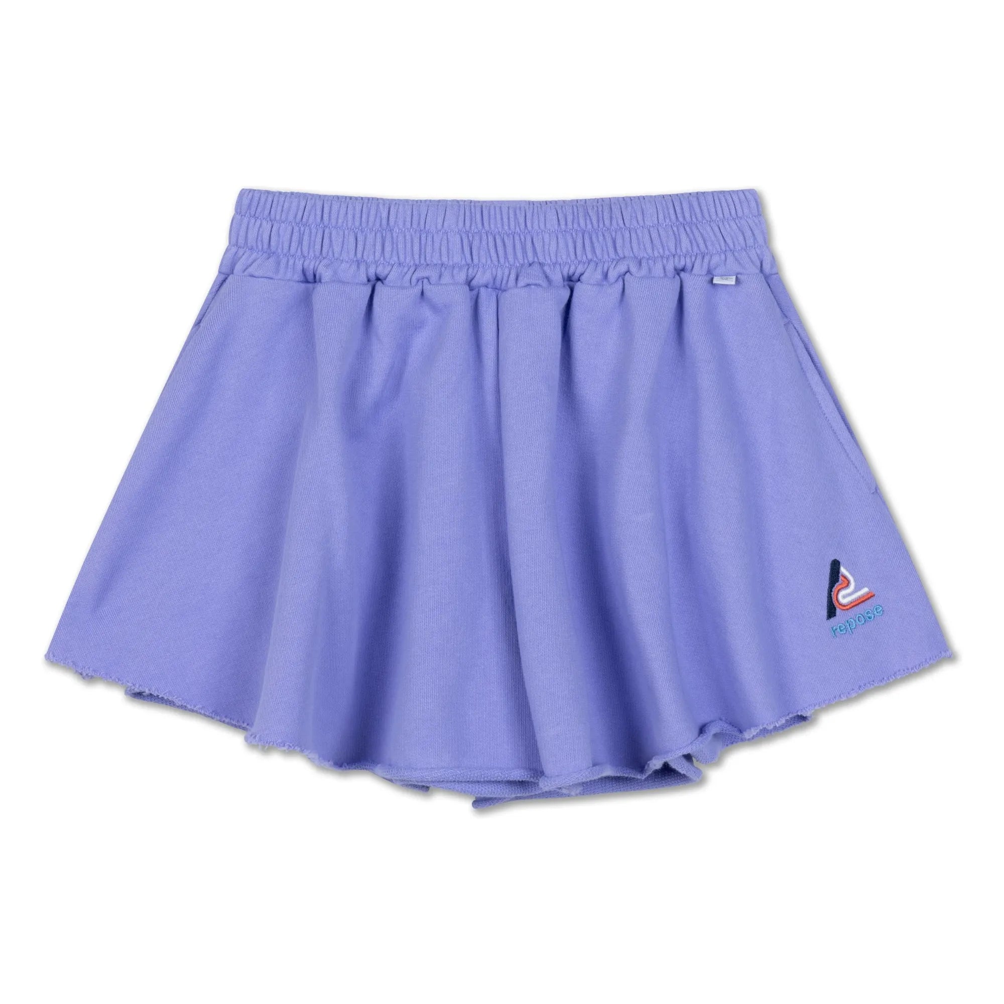 Repose AMS – Gekürzte Jogger-Shorts aus Bio-Baumwolle | Lila