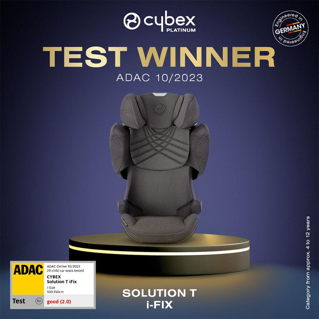 CYBEX Solution T i-Fix Plus Car Seat - Mirage Grey-Car Seats-Mirage Grey- | Natural Baby Shower