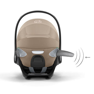 CYBEX Cloud T i-Size Plus Rotating Baby Car Seat - Cozy Beige-Car Seats-Cozy Beige-No Base | Natural Baby Shower