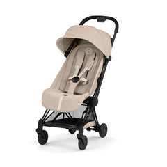CYBEX Coya Comfort Compact Stroller - Cozy Beige/Black-Strollers-Cozy Beige/Black-Without Carrycot | Natural Baby Shower