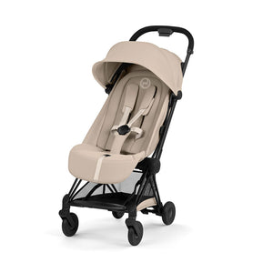 CYBEX Coya Comfort Compact Stroller - Cozy Beige/Black-Strollers-Cozy Beige/Black-Without Carrycot | Natural Baby Shower