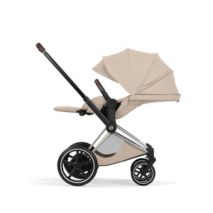 CYBEX e-Priam Style Single Pushchair-Strollers-Sepia Black-Chrome Brown | Natural Baby Shower