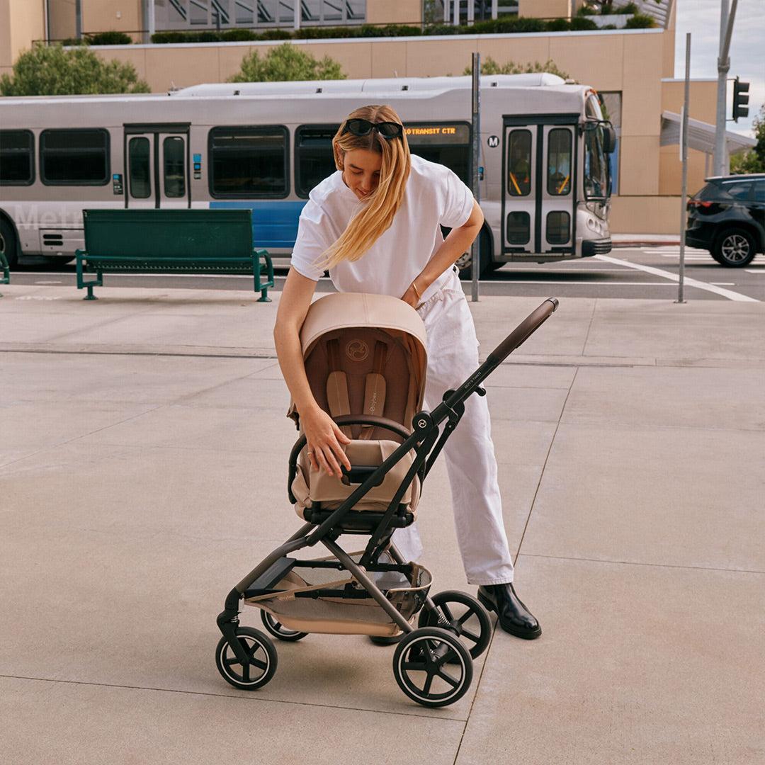 Cybex Eezy S Twist+ 2 Pushchair - 2026 - Dune Grey-Strollers-Dune Grey-One Size | Natural Baby Shower