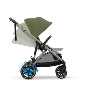 CYBEX eGazelle S Pushchair - Moss Green-Strollers-Moss Green- | Natural Baby Shower