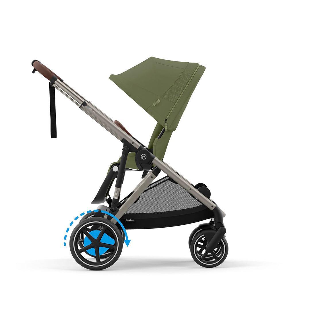 CYBEX eGazelle S Pushchair - Moss Green-Strollers-Moss Green- | Natural Baby Shower