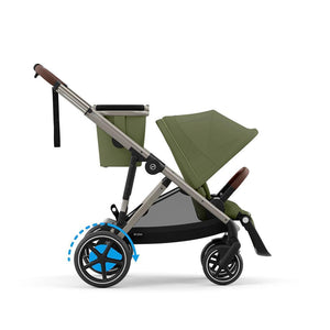 CYBEX eGazelle S Pushchair - Moss Green-Strollers-Moss Green- | Natural Baby Shower