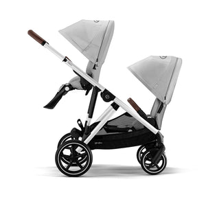 CYBEX Gazelle S Twin Pushchair - Lava Grey-Strollers-Lava Grey-Without Carrycot | Natural Baby Shower