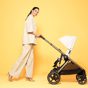 CYBEX Gazelle S Pushchair (2023) - Moon Black - Black-Strollers-Moon Black-Black | Natural Baby Shower