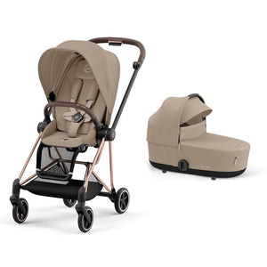 CYBEX Mios Pushchair - Cozy Beige-Strollers-Cozy Beige/Rose Gold-Lux | Natural Baby Shower