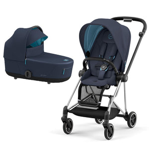 CYBEX Mios Pushchair - Nautical Blue (2022)-Strollers-Chrome Black-Lux | Natural Baby Shower