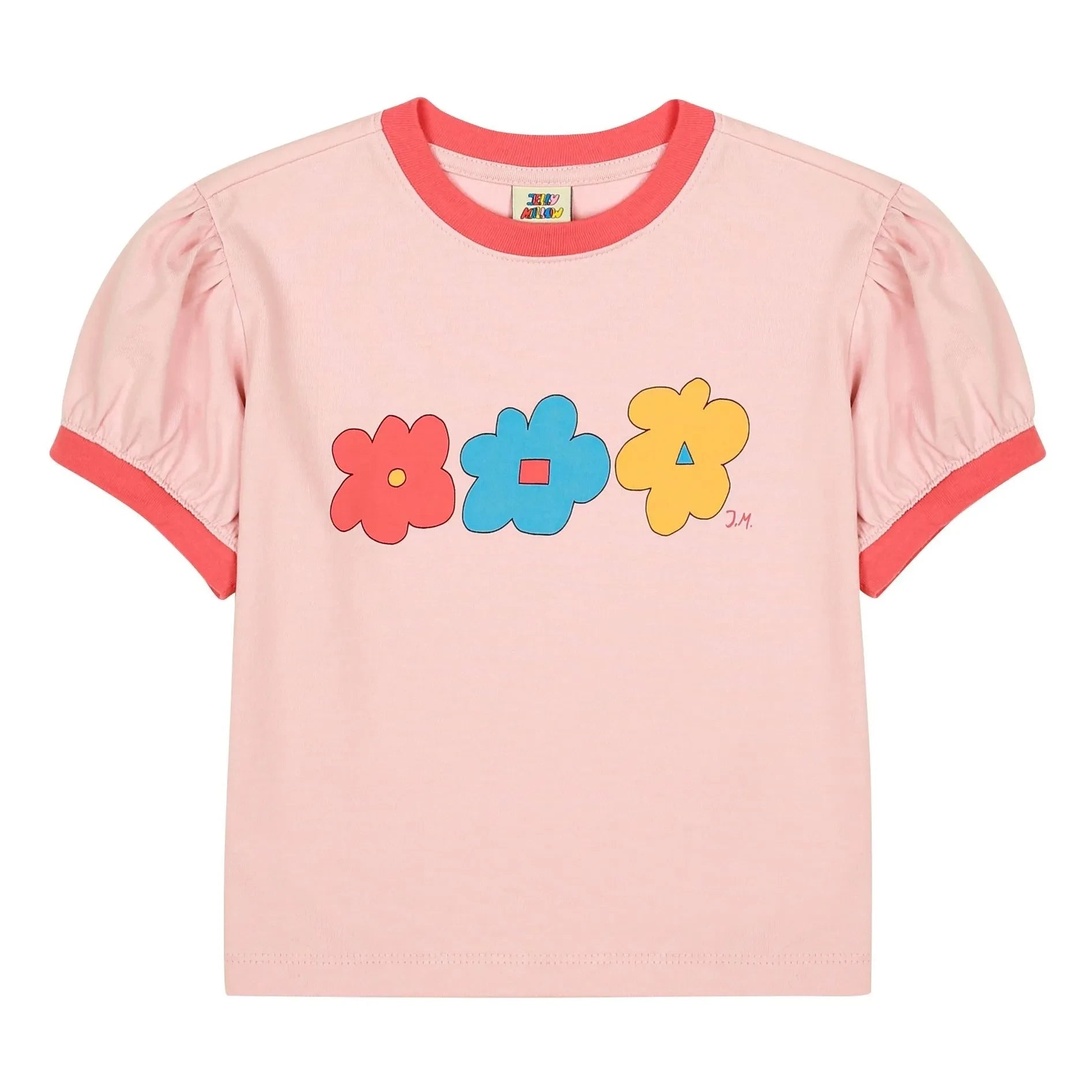 Jelly Mallow - Floral T-Shirt | Powder Pink