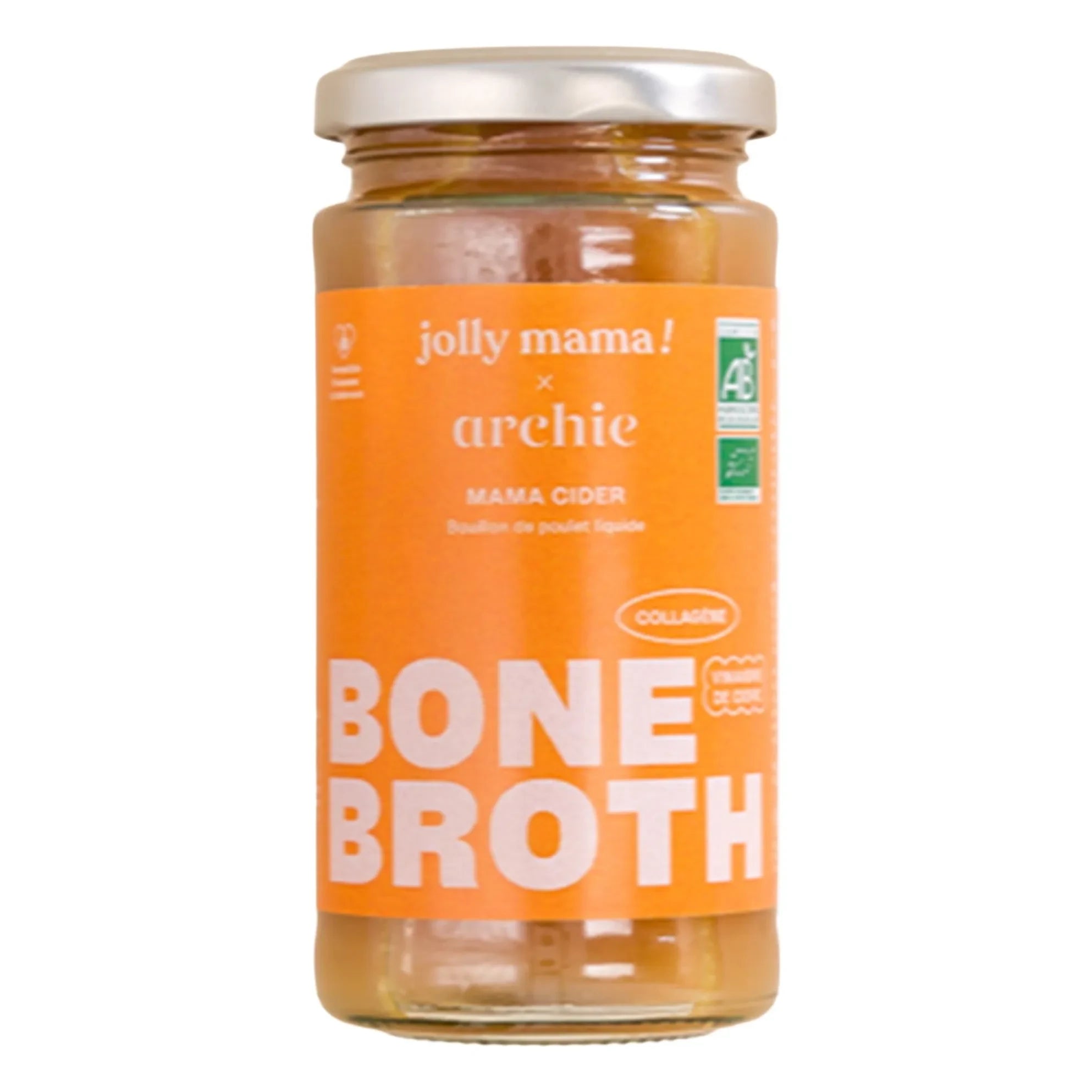 Jolly Mama - Mama Cider Chicken Bone Broth - 6 x 240 ml kemik suyu