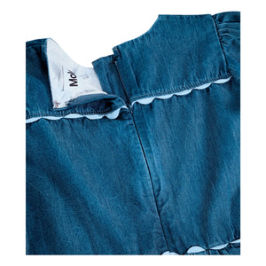 Molo - Caren Denim Organik Pamuk Dantel Elbise | Lacivert