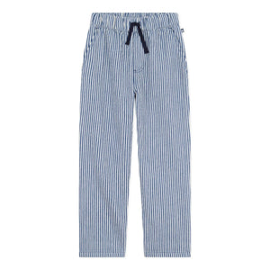 Petit Bateau - Organik Pamuk Çizgili Pantolon | Mavi