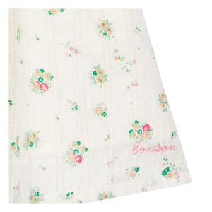 Bonton - Pointelle Nadine Buketler elbise | Beyaz