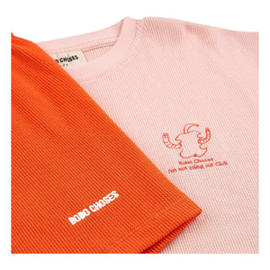 Bobo Choses - Organic cotton green t-shirt and shorts set | Pink