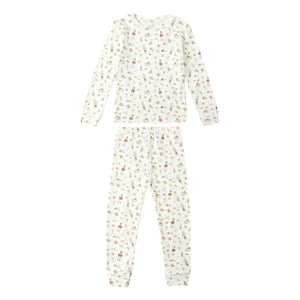 Rylee + Cru - Festliches Schlafanzug-Set aus Bio-Baumwolle | Ivory